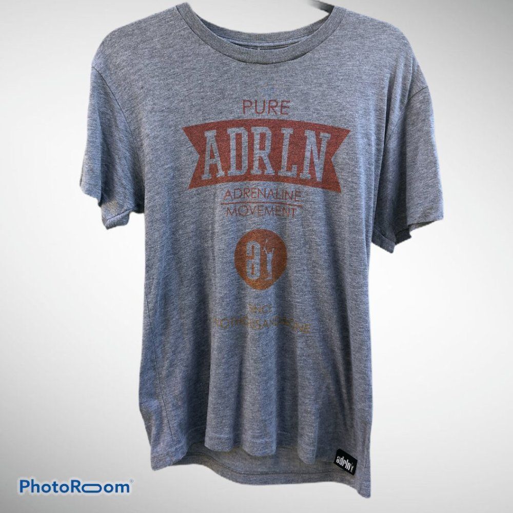Adrenaline Lacrosse T-shirt Small Gray 0251